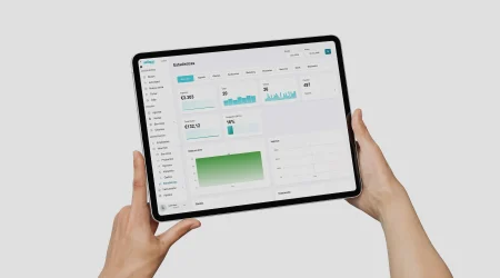 Mockup del software di fatturazione
